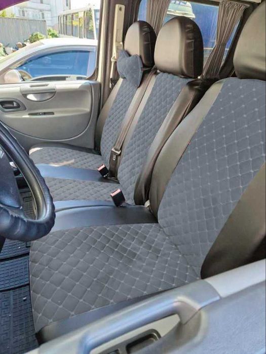 Чохли на сидіння на бус 1+2  Віто Спрінтер Мастер Транзит трафік T4/T5