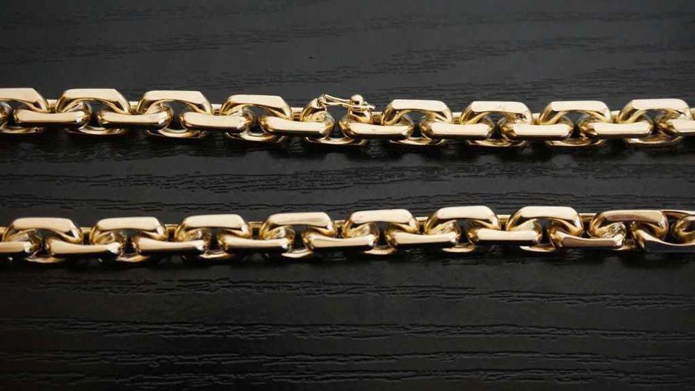 NOWY ZŁOTY Łańcuszek - Kuty Łańcuch Ankier - 80G