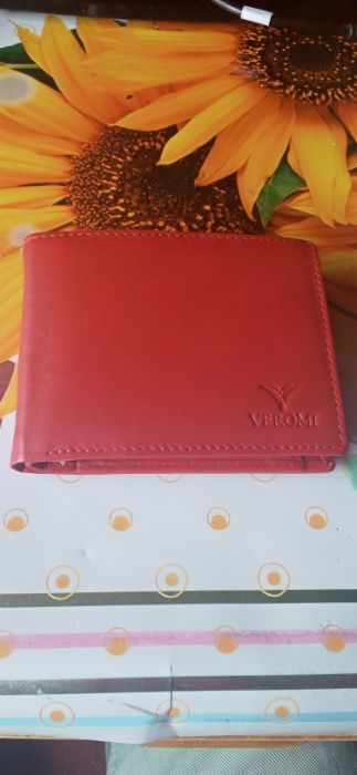 portfel skórzany nowy Veromi