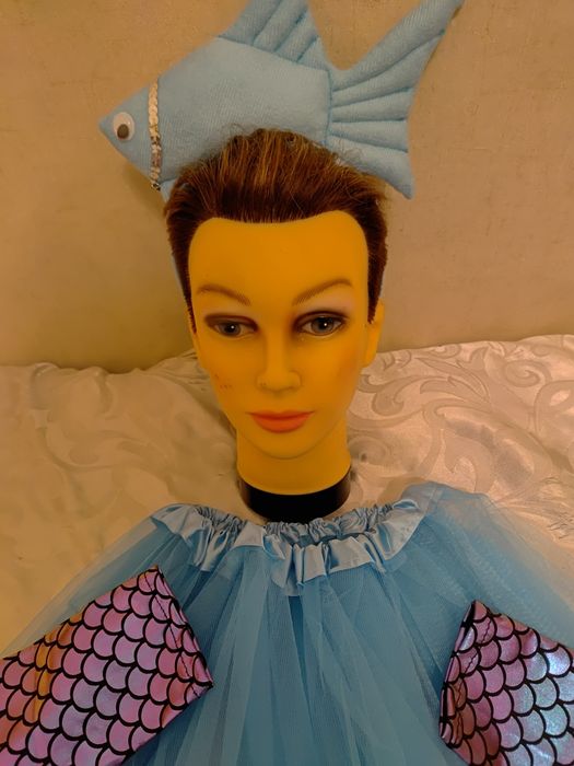 Strój przebranie ryba rybka 3 części rozmiar uniwersalnej