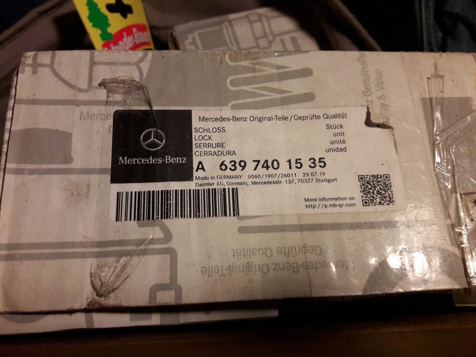 Zamek do mercedesa vito