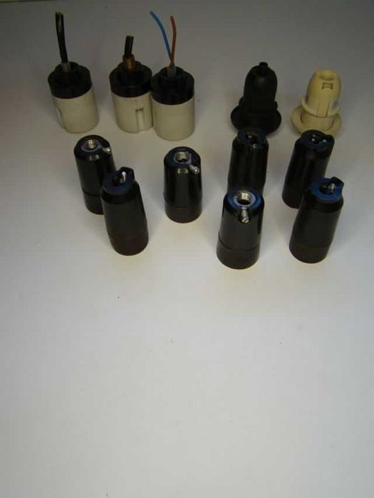 Ceramiczna oprawka i inne  do żarówki E14 zestaw 12sztuk = 20zł