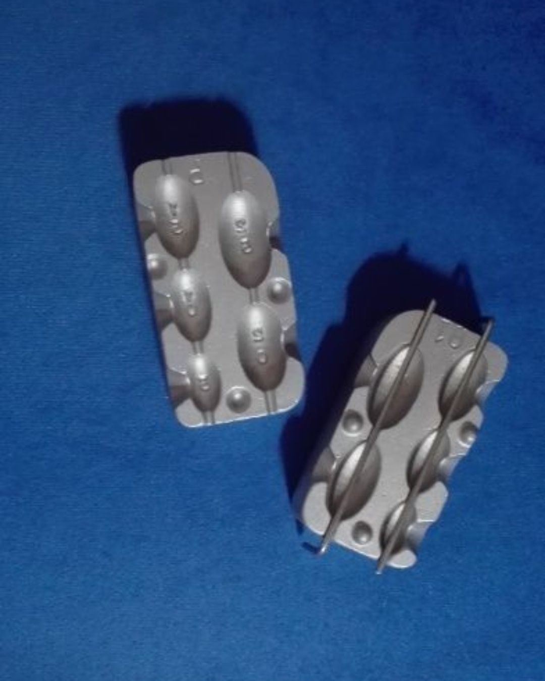 Molde para chumbadas formato de azeitona