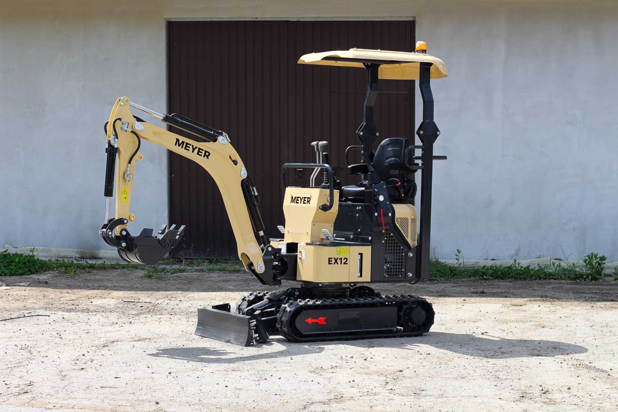 Minikoparka Meyer EX12 - JCB CAT silnik YANMAR, pompa PARKER
