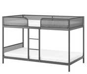 Beliche TUFFING CINZA - IKEA (Semi Novo - Sem colchões)