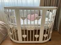 Продам дитяче ліжечко трансформер Smart Bed 9-в-1 з серцями Ingvart