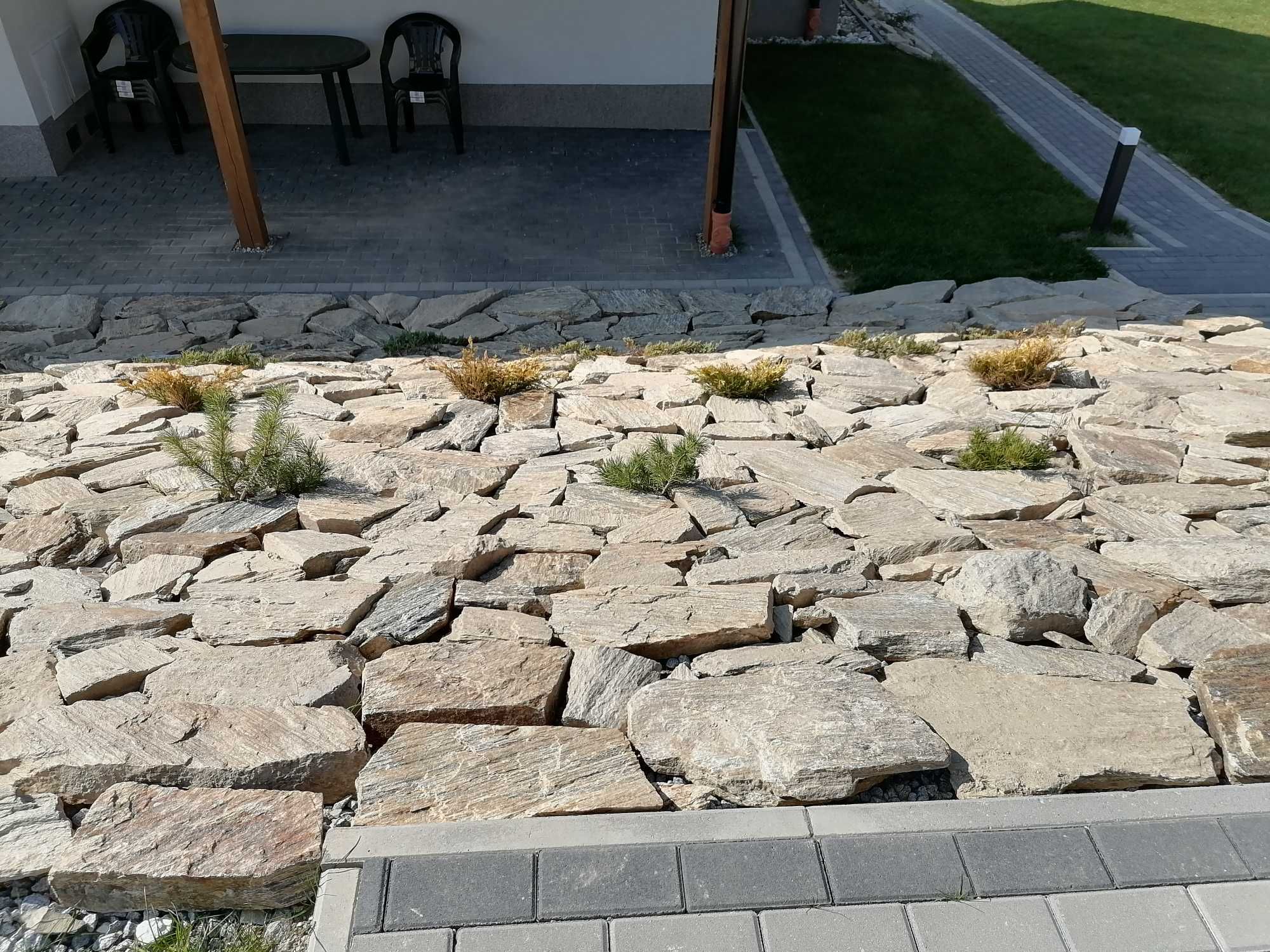 Kamień ścieżkowy na ścieżkę gnejs łupek szarogłazowy gr 3-6 cm dostawa