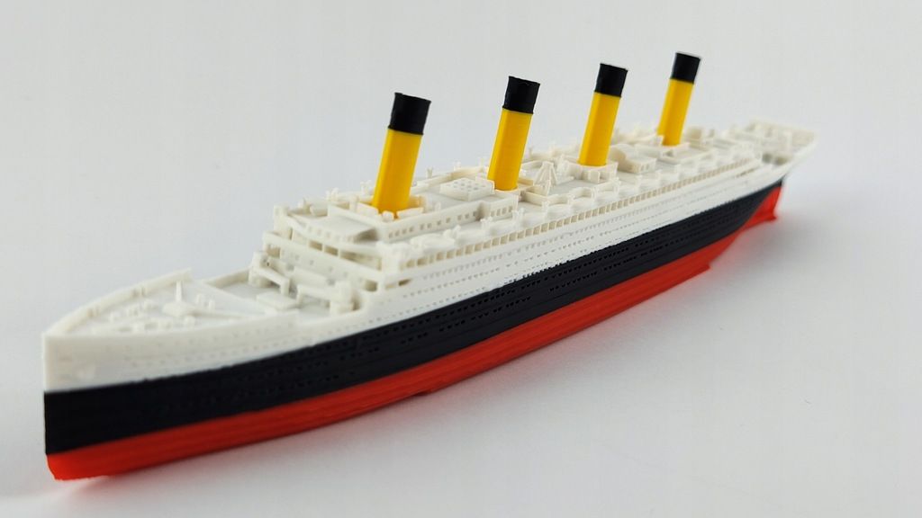 RMS Olympic – Model 3D - 269mm (Skala 1:1000) - metalowe wstawki