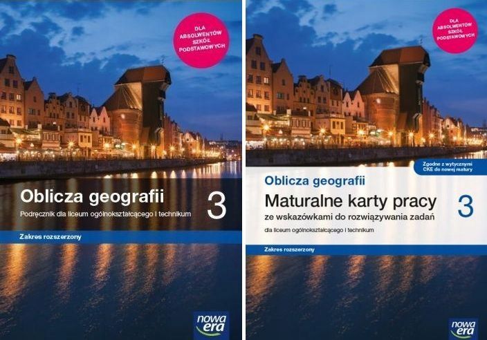 Oblicza Geografii 3 Lo Podręcznik + Karty Pracy Zakres Rozszerzony