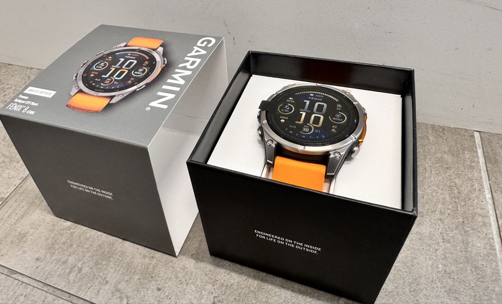 Nowy Garmin Fenix 8 47 mm Amoled Sapphire Titanium