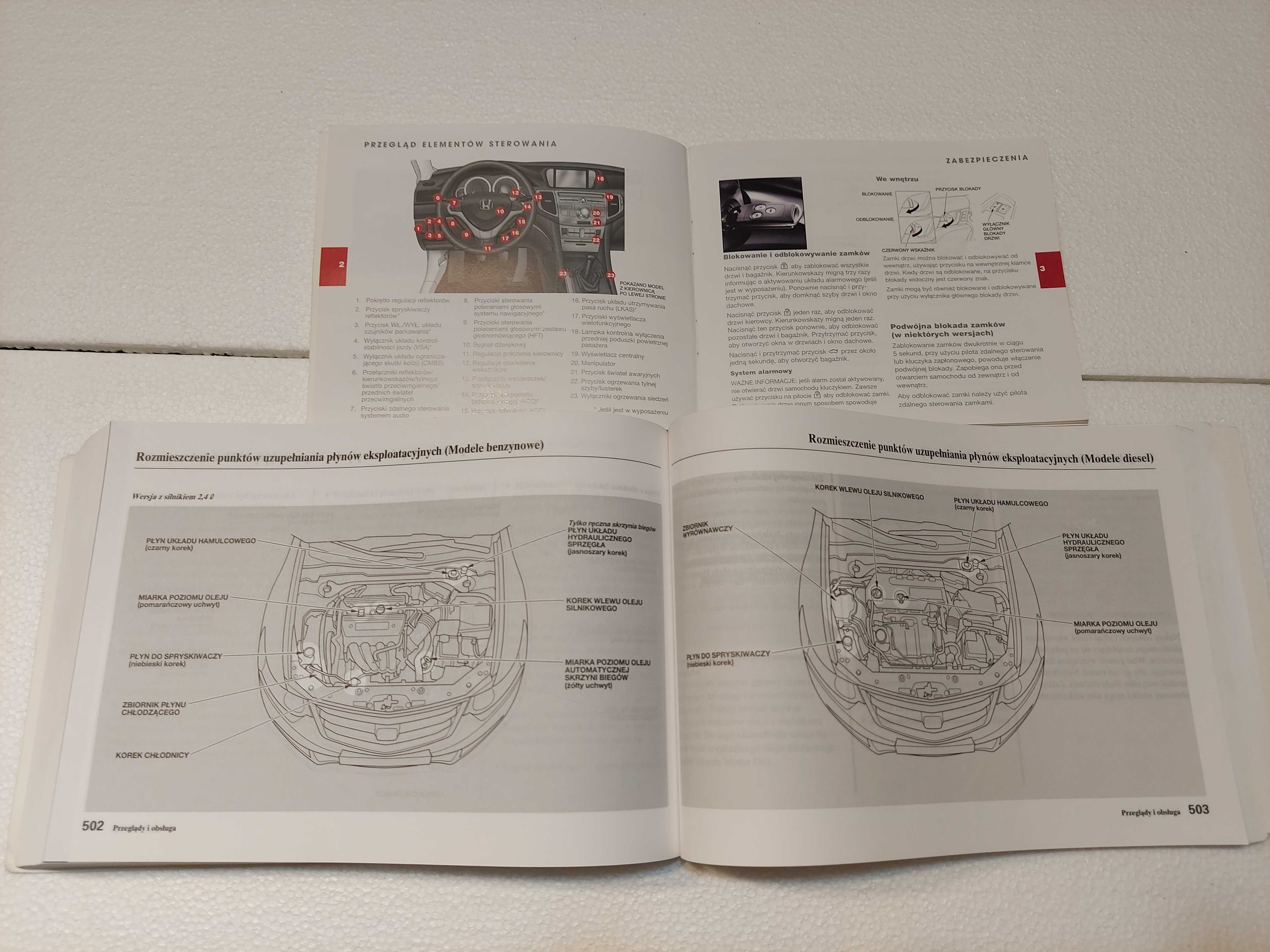 Honda Accord VIII 2008-15 Instrukcja obsługi i Nawigacji Etui PL