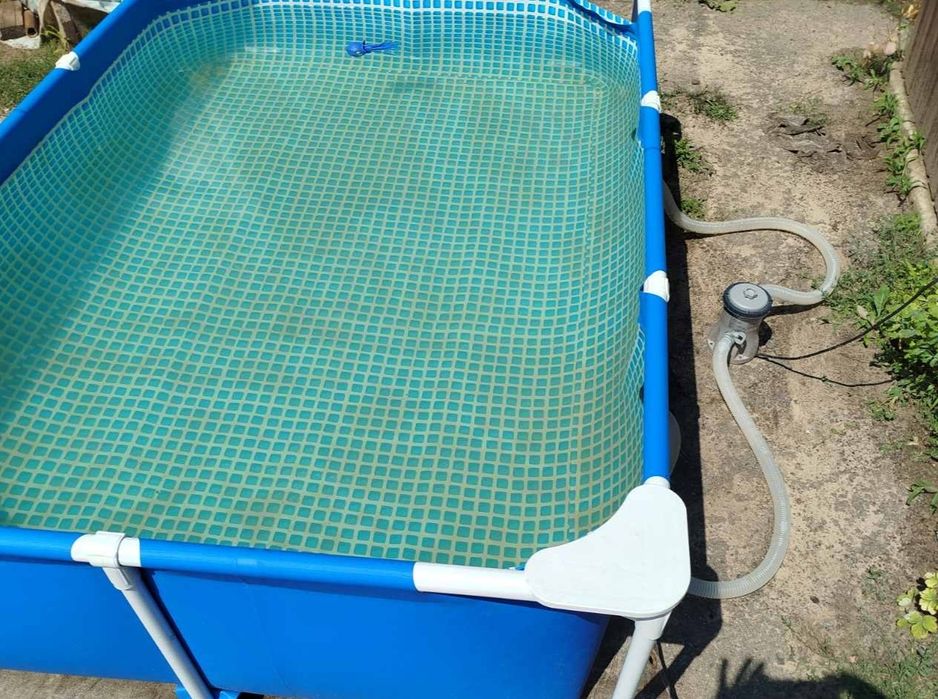 Продам басейн + фільтр + тент 2.2*1.5