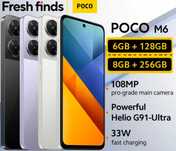 Redmi 13/POCO М6. 6+6Gb/128, 108Mp, FHD+, 90Hz, NFC+Блок зарядки 33Вт