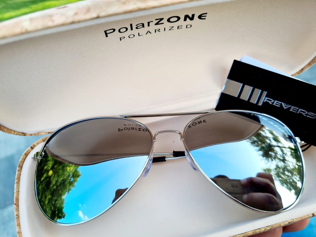 Nowe modne okulary przeciwsłoneczne Aviator klasyczne lustrzane Revers