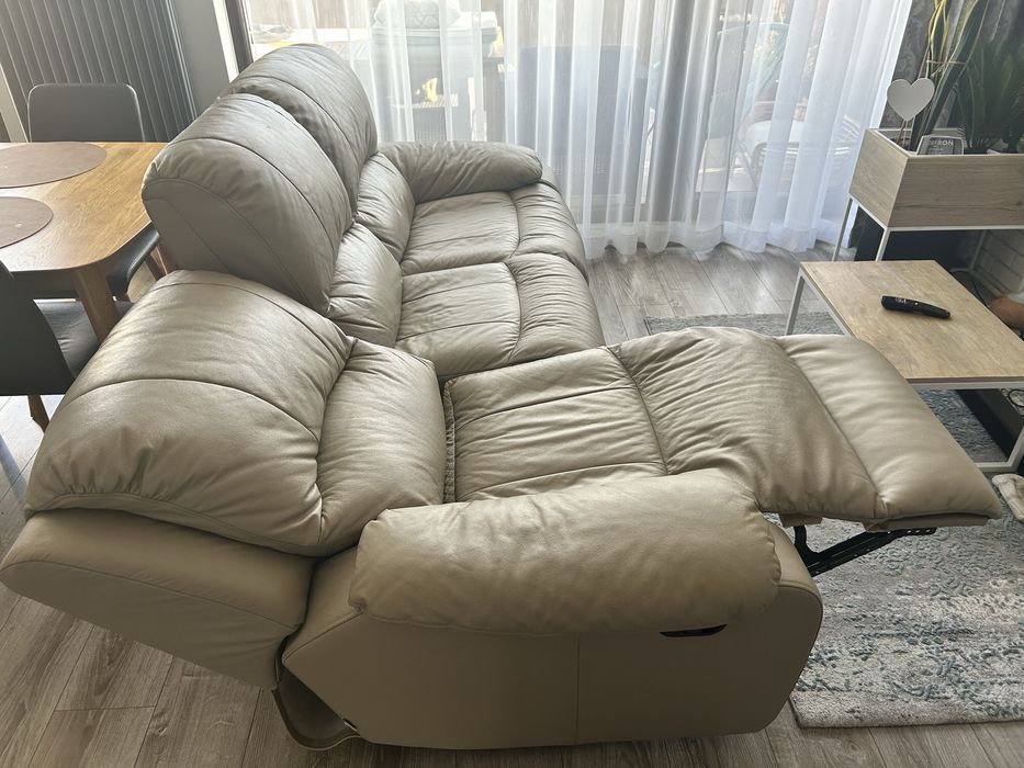 Skórzana sofa 3 osobowa z funkcją relaks - Bydgoskie Meble