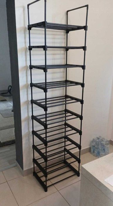 Szafka na Buty Czarna Modułowa 10 Półek