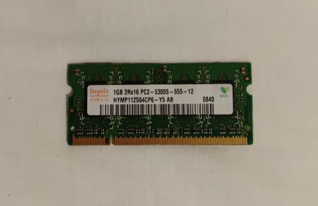 Memórias RAM DDR2 de 1Gb para portátil