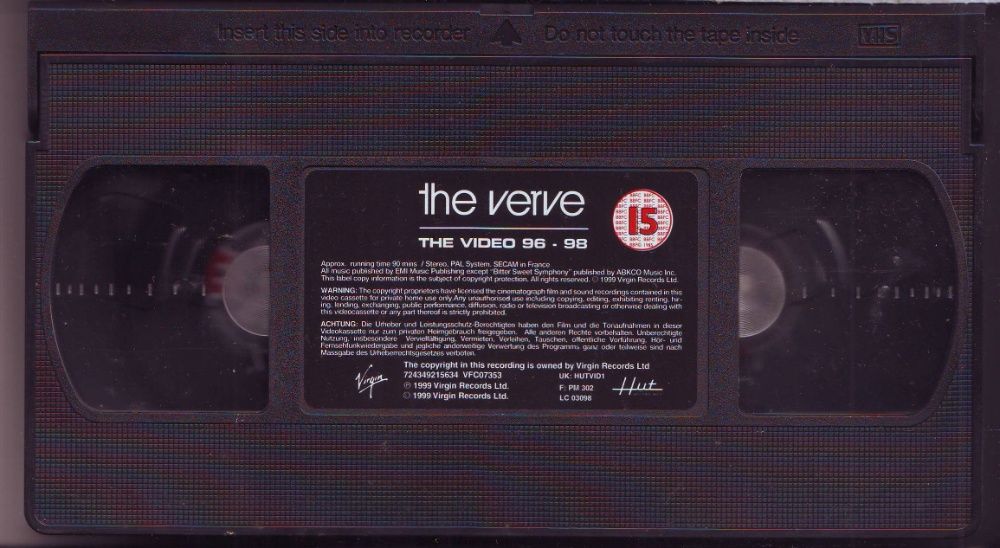 THE VERVE - The Videos [96 - 98] - VHS