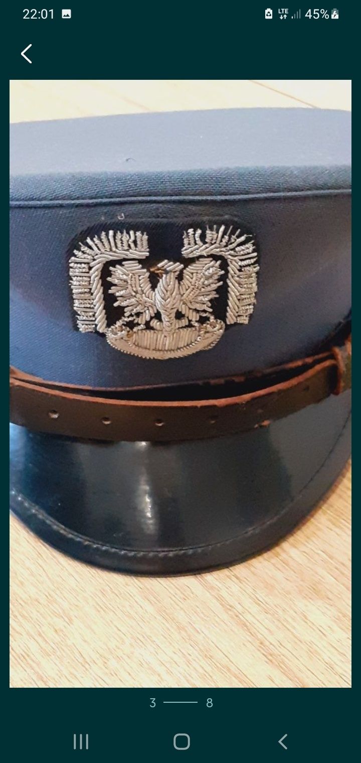 Czapka podoficera LWP nowa z prl.miala kartkę oderwał ktoś z klientów