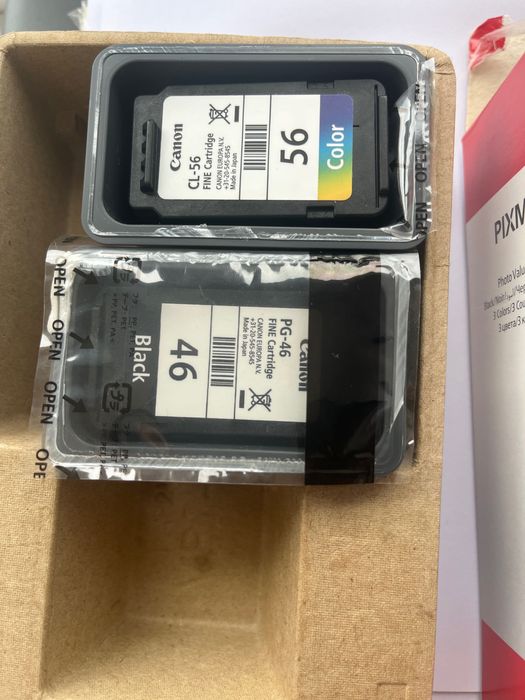 Оригінальні Картриджі Canon PG-46 і CL56 + 50 аркушів для фотодруку