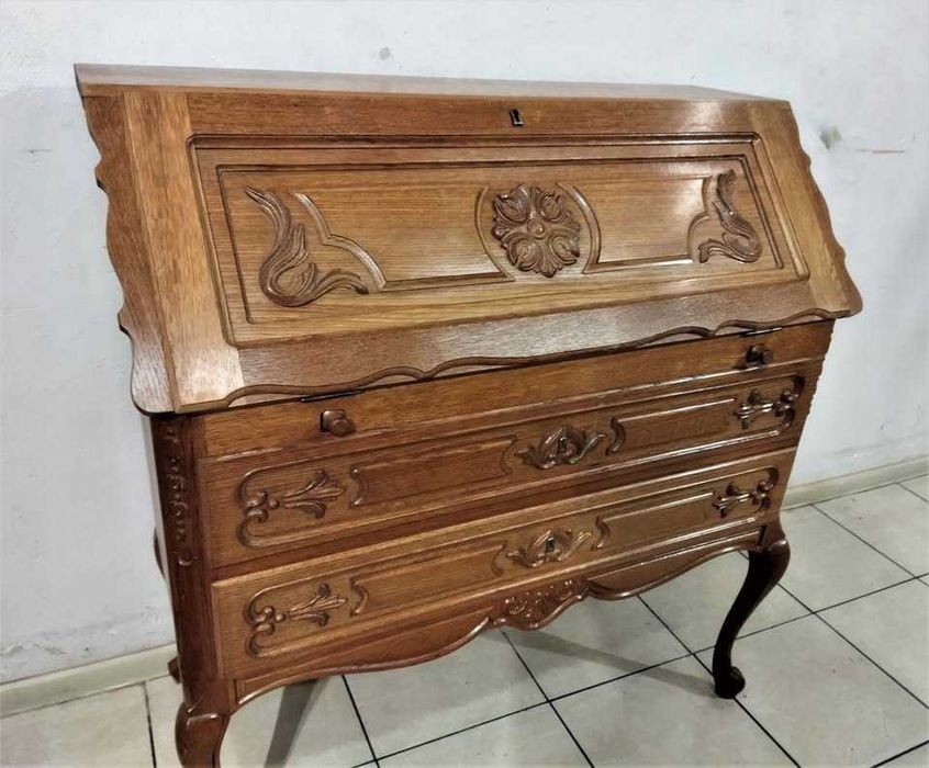 Sekretarzyk biurko dębowe LUDWIK