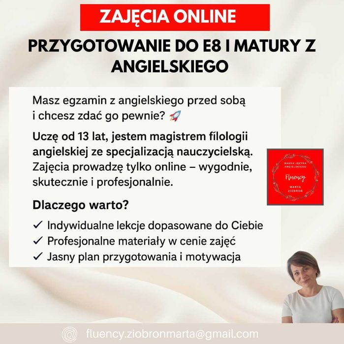 Przygotowanie do egzaminu ósmoklasisty i matury z angielskiego online
