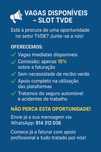 Frota Tvde com slots disponiveis