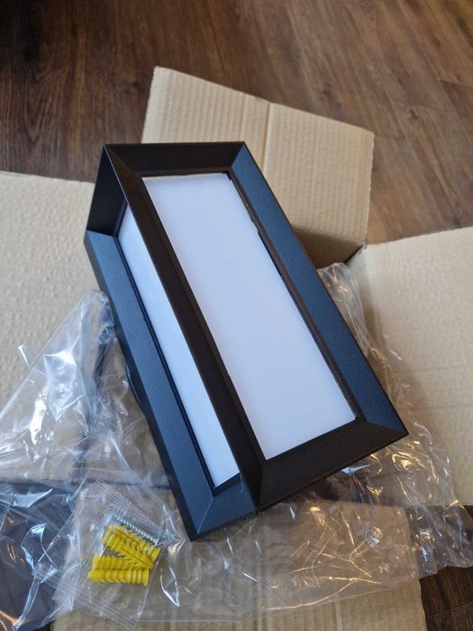 Highsam 2 szt. lampy ścienne LED 24W IP65 do ogrodu i tarasu