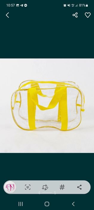 Прозорі сумки в пологовий, сумки в роддом , прозрачние сумки