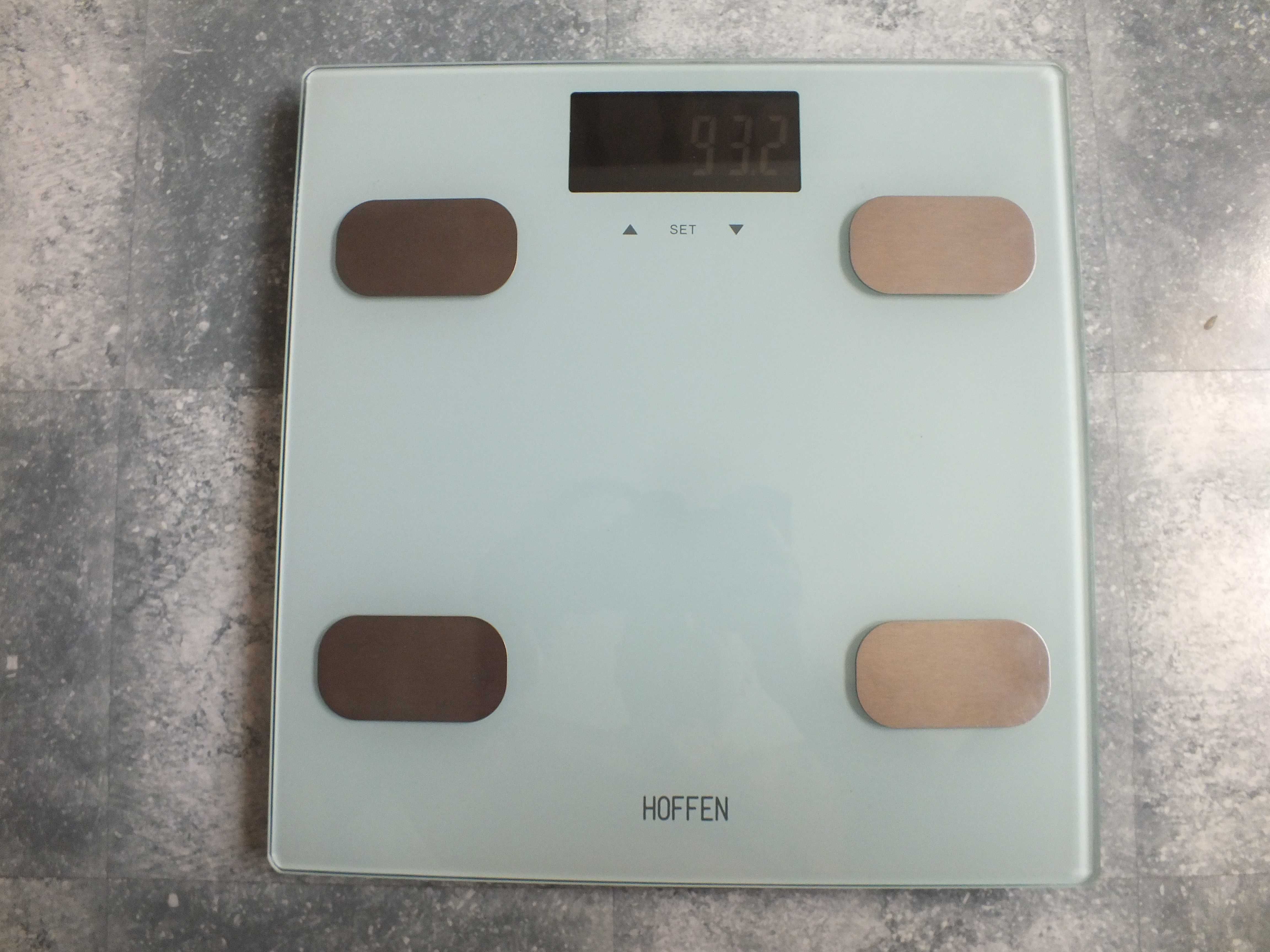 waga łazienkowa analityczna elektroniczna HOFFEN szklana 30x30cm OPIS