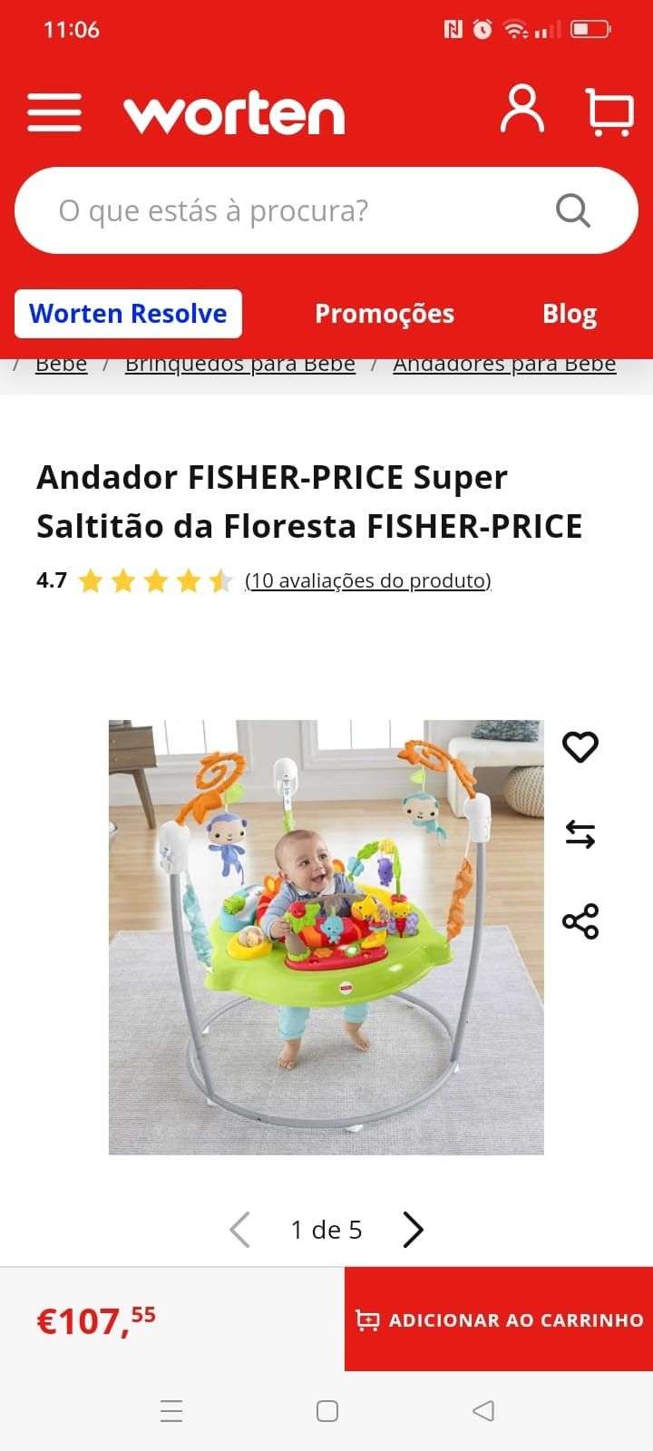 Pincha para bebe fisher price