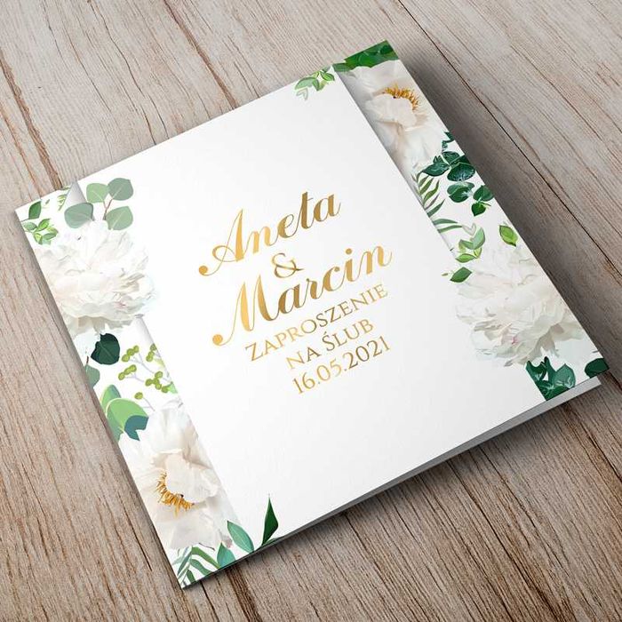 Zaproszenia Ślubne na Ślub Akwarela 08