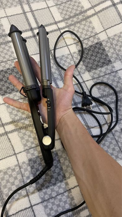 Тройные щипцы для завивки волос. BaByliss PRO