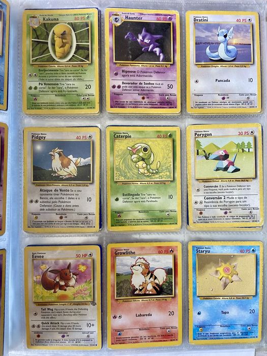 Cartas Pokemon antigas