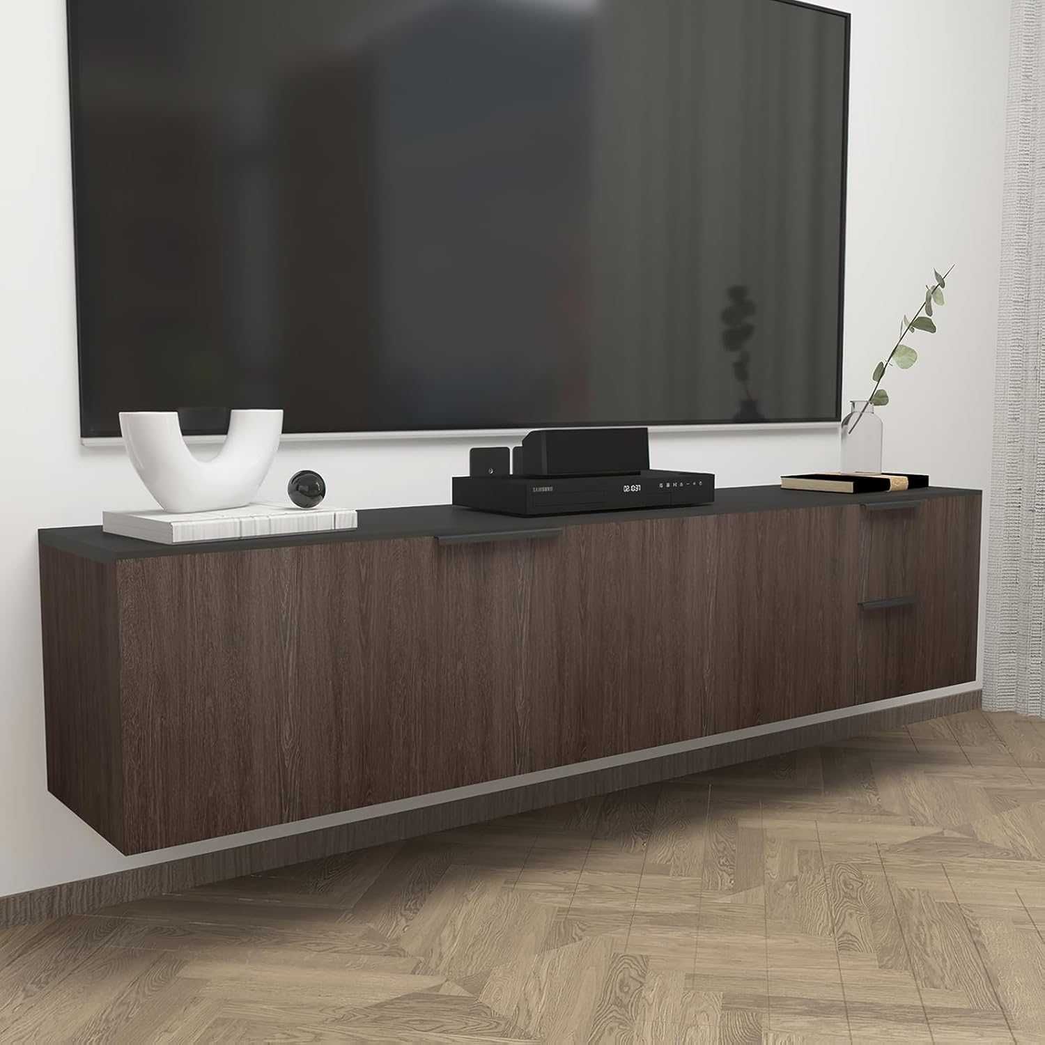Tapeta samoprzylepna drewno orzech 3D 80x400 cm matowa folia