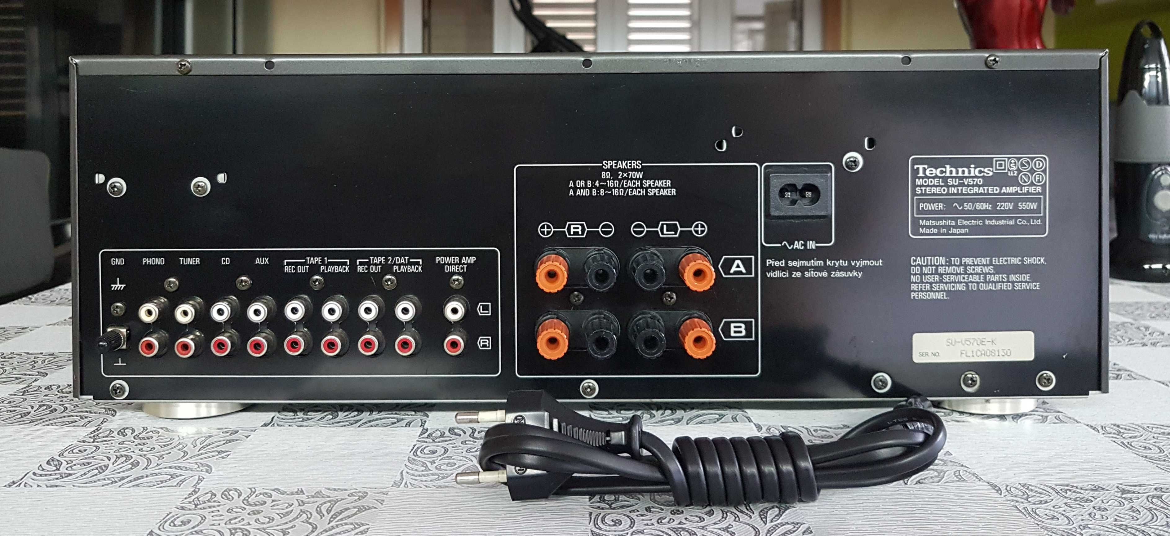 Amplificador Technics SU-V570 PXS Cap, Em Excelente Estado