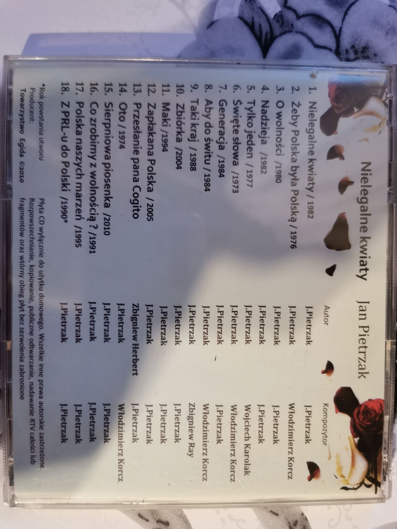 Płyta CD - nielegalne kwiaty