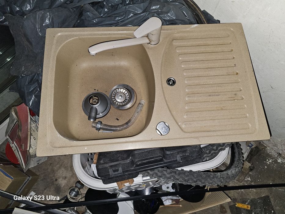 Zlewozmywak jednokomorowy granitowy 80 prawy