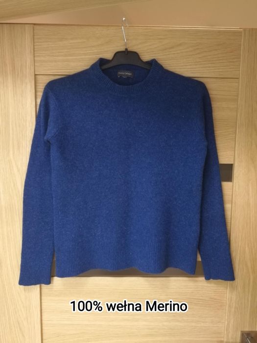 Sweter damski Franco Callegari rozm S 100% Merino wełna wool merynosa