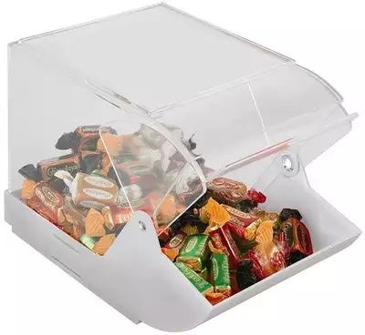 12 x Pojemnik ekspozycyjny z pokrywą 230x145x150 mm, biały | APS, 1188