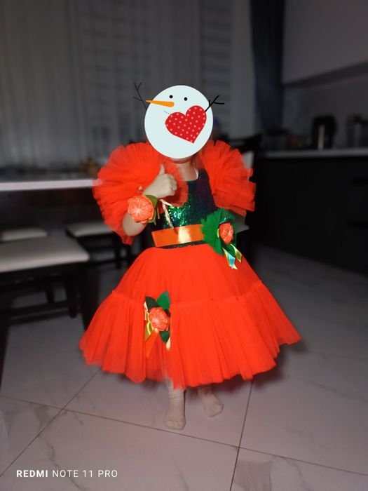 Сукня, плаття мандаринка, оренда