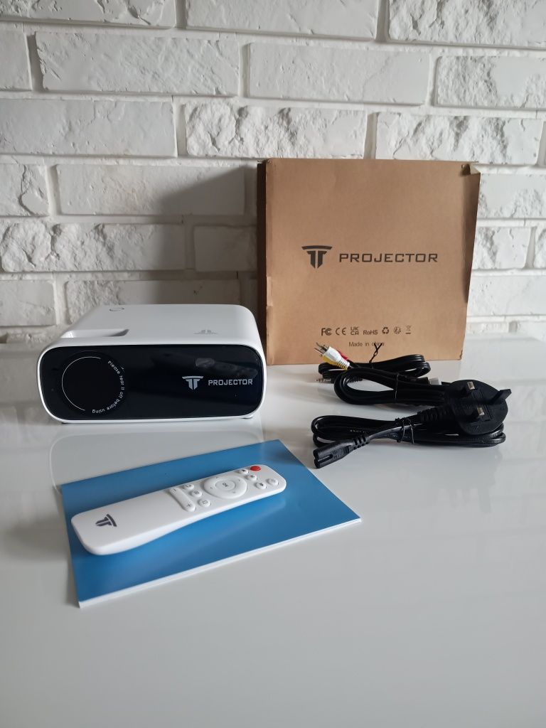 Mini Projektor WiFi Bluetooth Przenośny Full HD 1080P Rzutnik AT-M269A