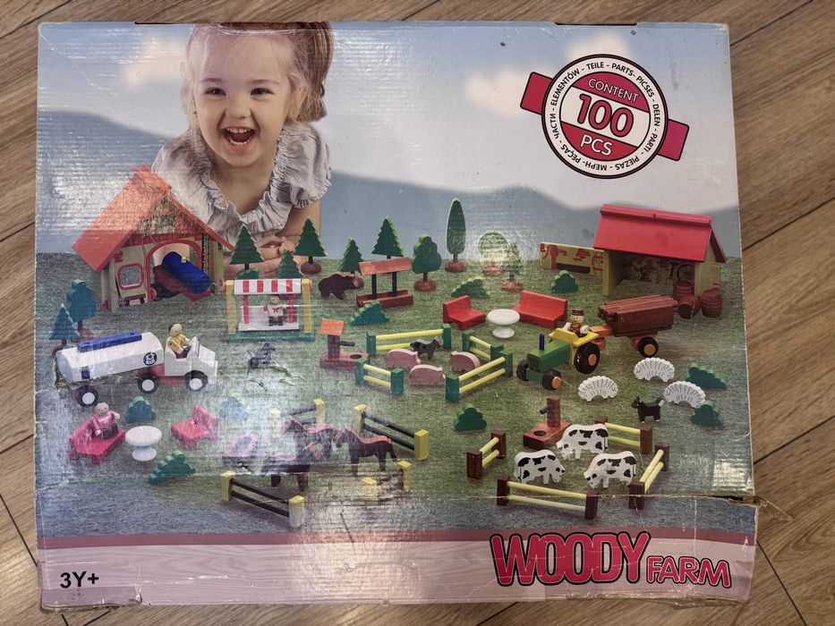 Деревяний конструктор Woody Farm