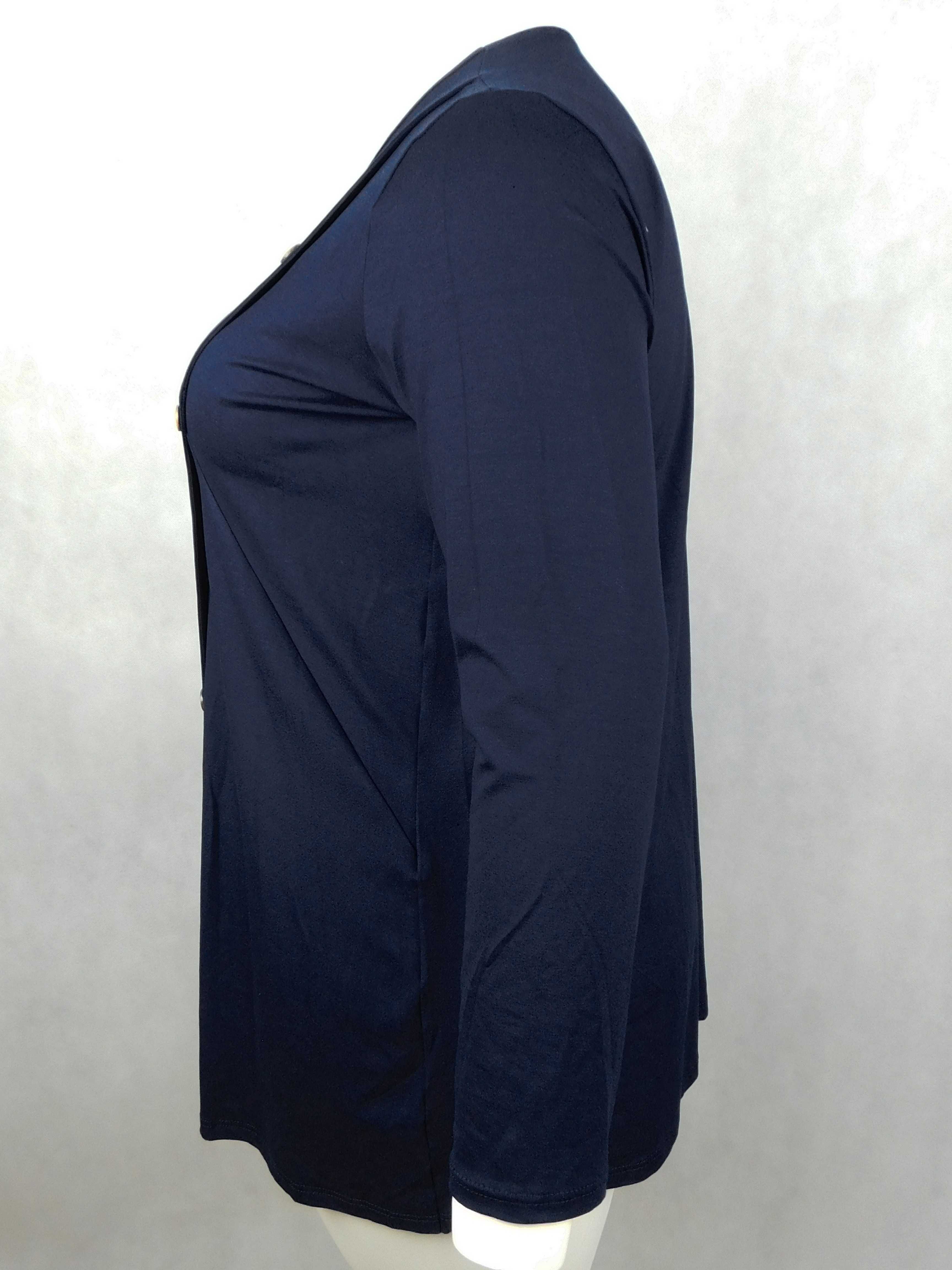 Tunika asymetryczna puzle granat  Plus Size  4XL - 60 / 62