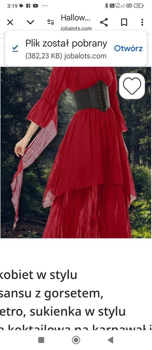 2XL.Strój na Halloween dla kobiet w stylu średniowiecznego renesansu z