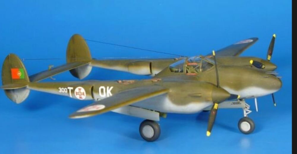 RS MODELS 92280 samolot P-38G LIGHTNING model 1/72