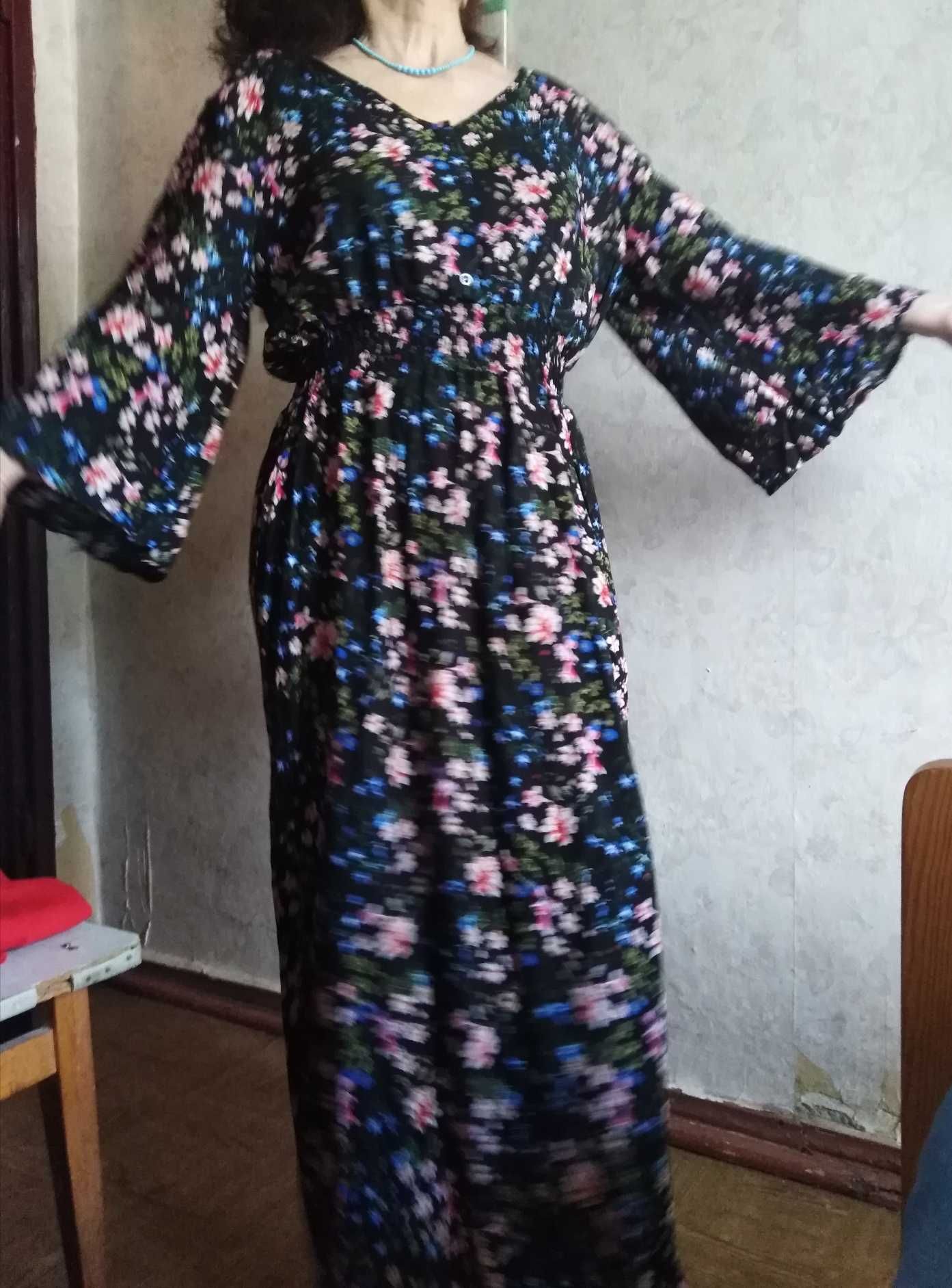 Sukienka boho - nowa-bawełniana-urlop lipiec