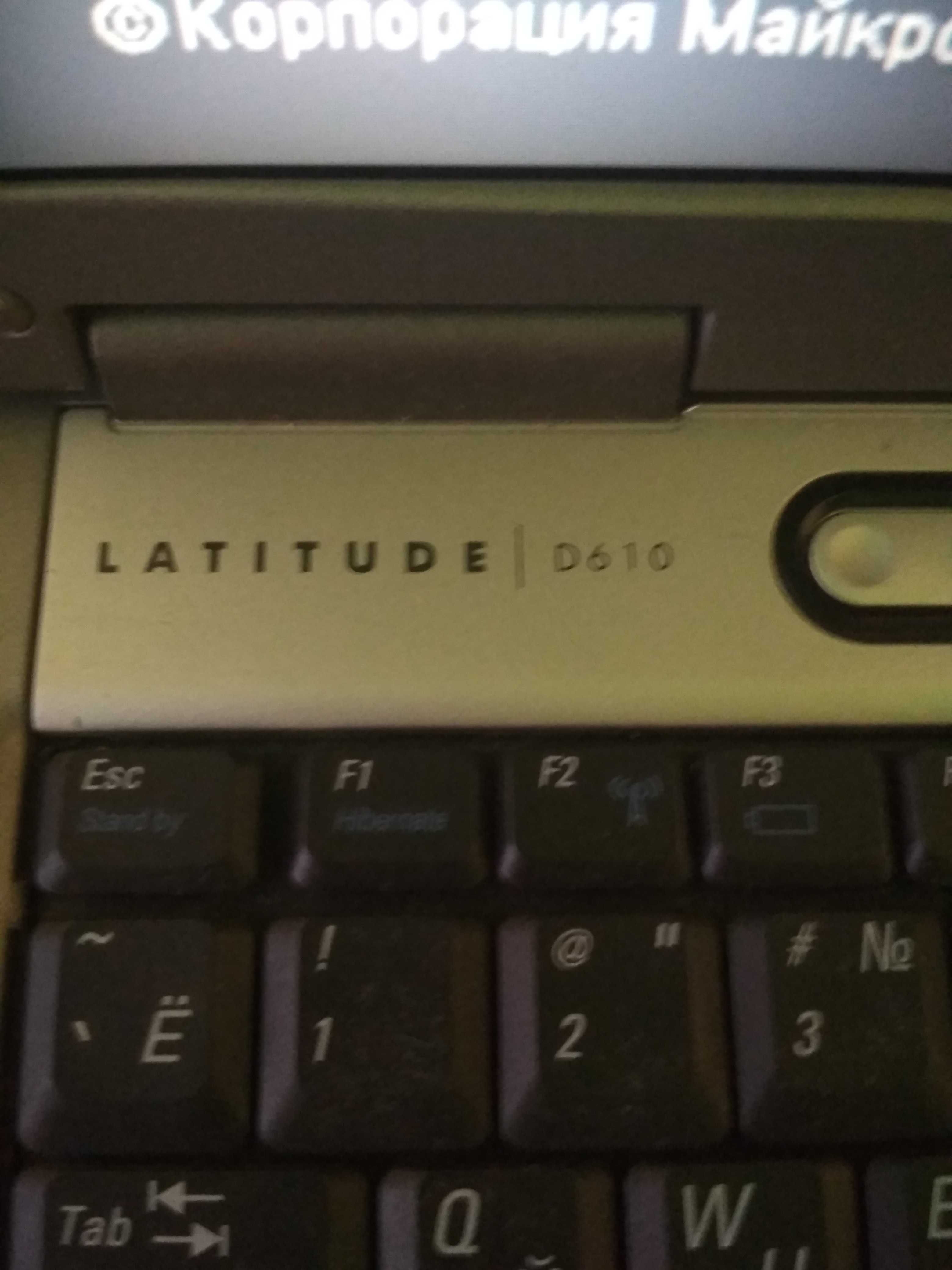 Ноутбук DELL latitude D610