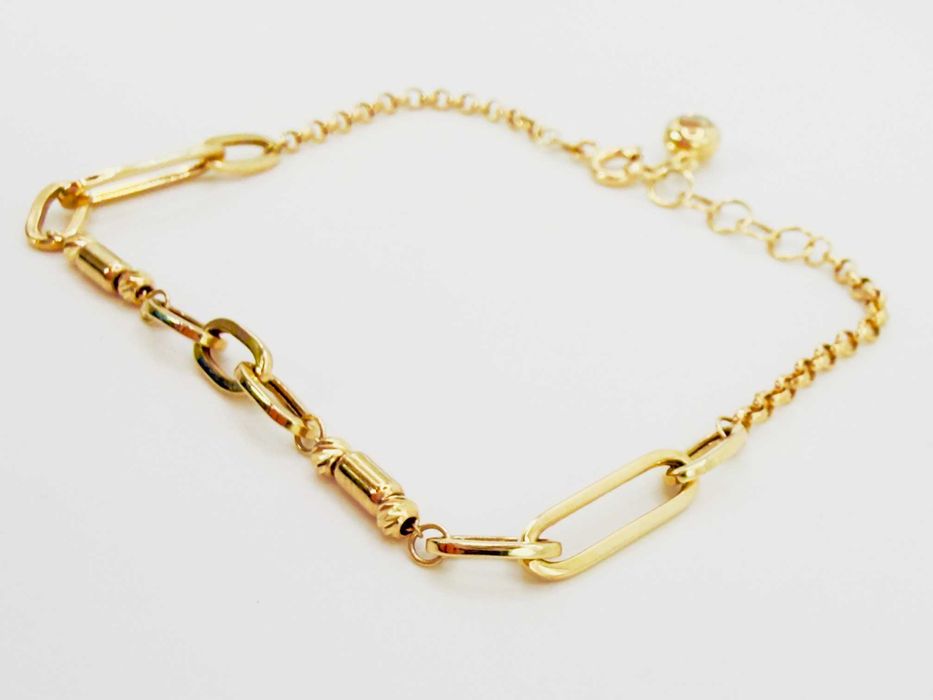 Nowa złota bransoletka PR.585 14K 20cm