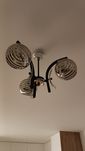 Lampa srebrno czarna